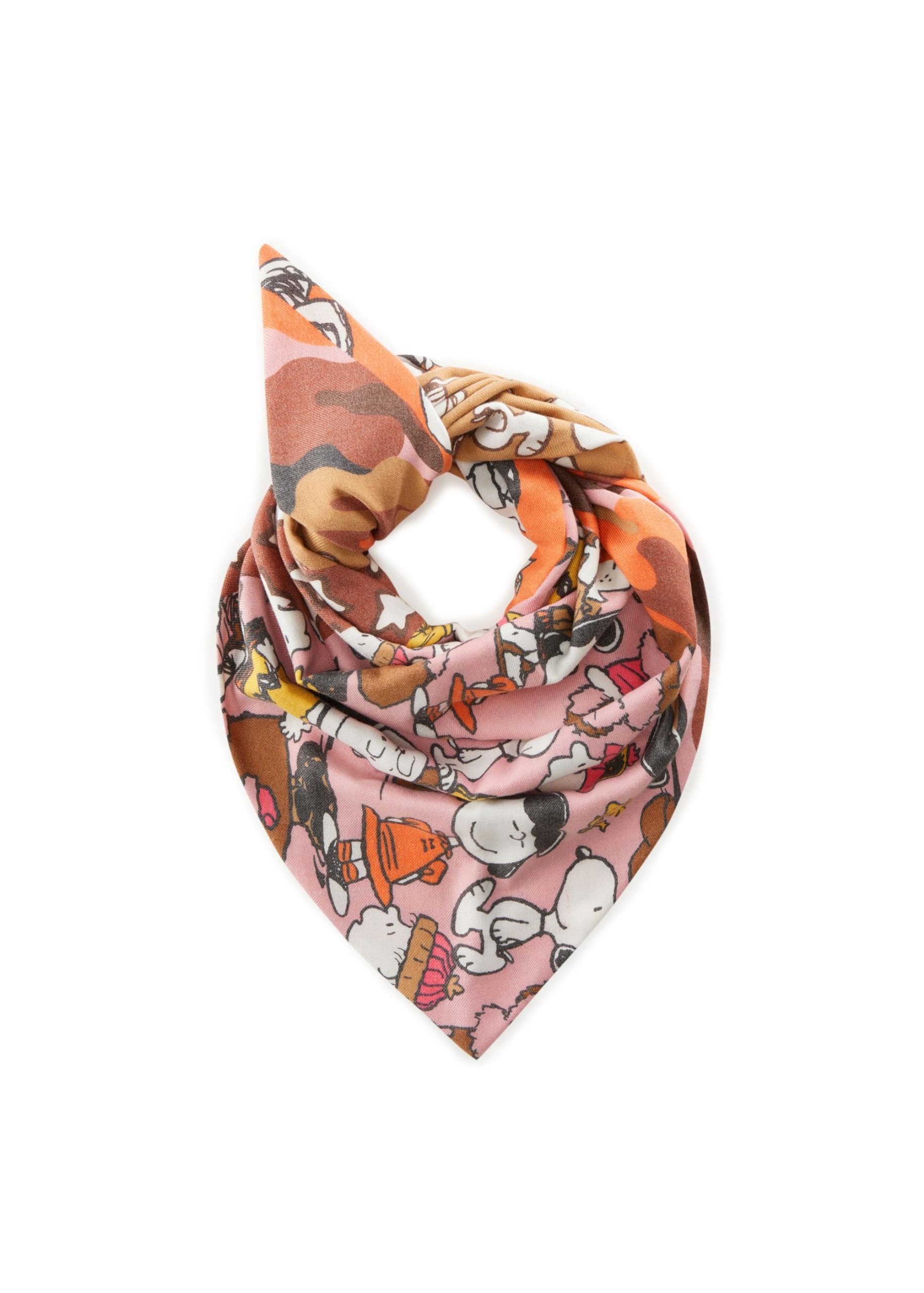 CODELLO x PEANUT ストール CODELLO X Peanuts Forever Scarf Beige Multicoloured, multicoloured